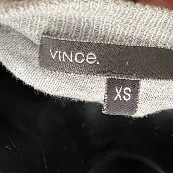 Vince Gray boxy Slub Boat Neck Long Sleeve Sit Hem Top XS - Picture 8 of 8